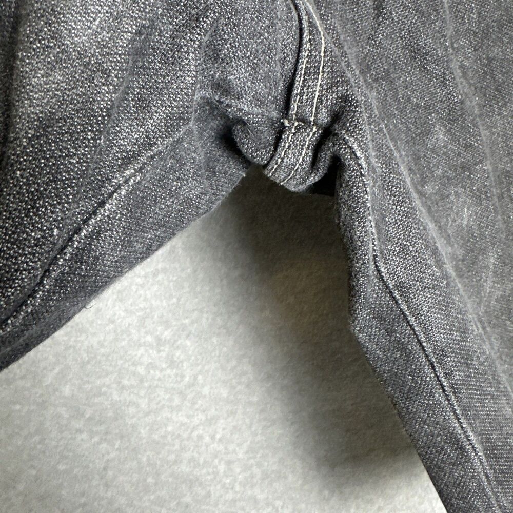 FUBU Black Denim Shorts - Mens Baggy Fit Jorts - Vintage 90s Streetwear Size 38 - Picture 5 of 7
